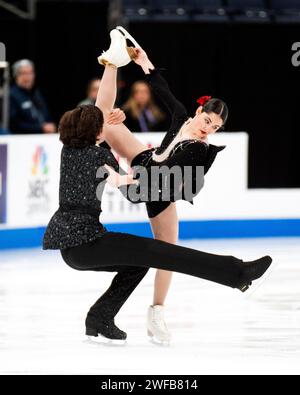 Columbus, Ohio, United States. 24th January, 2024. Amy Cui and Kenny ...