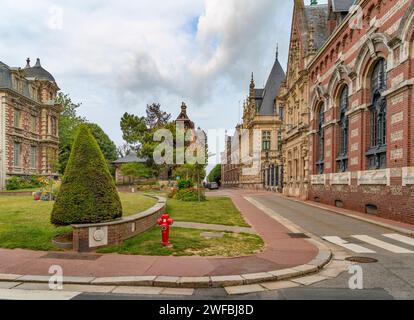 City view of Fecamp, a commune in the Seine-Maritime department in the Normandy Region of France Stock Photo