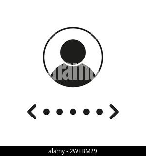 Businessman choice icon in user interface. Vector illustration. EPS 10. Stock image. Stock Vector