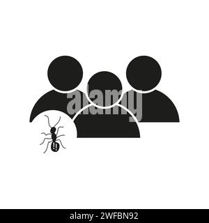 User, virus icon. Element of cyber and security icon. Vector illustration. EPS 10. Stock image. Stock Vector