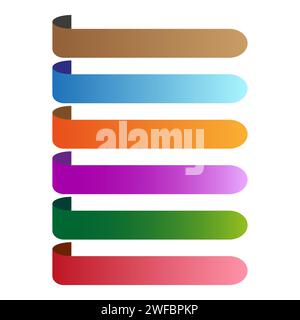 Colored stripes banners. Color background. Vector illustration. stock image. EPS 10. Stock Vector