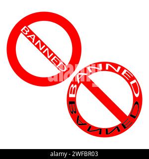 stop sign banned. Dont stop icon. Sign forbidden. Vector illustration. stock image. EPS 10. Stock Vector