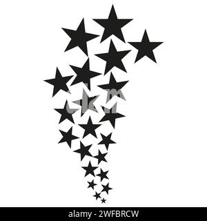 Stars icons cluster. Party poster design. Vector illustration. EPS 10. Stock Vector
