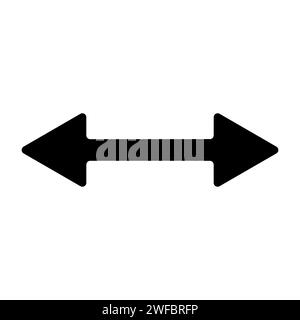 Double arrow icon. Dual sign. Navigator button. Cursor symbol. Simple flat design. Vector illustration. Stock image. EPS 10. Stock Vector