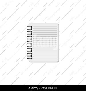 Closed notepad. Realistic cover book. Planner template. Vector illustration. EPS 10. Stock Vector