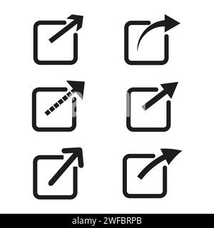 Data export icon set. Simple design. Document symbol. Vector illustration. stock image. EPS 10. Stock Vector