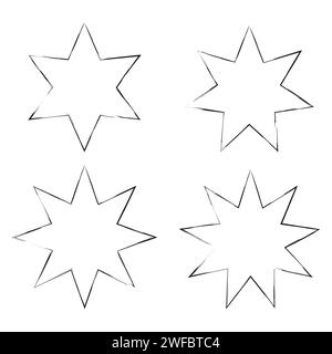 Polygonal forms silhouette icon. Geometric figure. Basic math element. School education. Vector illustration. Stock image. EPS 10. Stock Vector