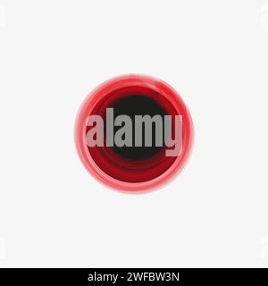 Red grunge circle icon. Overlapping round elements. Creative art. Abstract design. Vector illustration. Stock image. EPS 10. Stock Vector