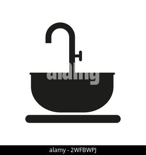 Washbasin icon. Design element. Vector illustration. EPS 10. Stock Vector