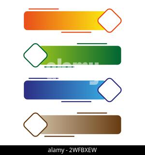 search banners. Social media interface concept. Vector illustration. stock image. EPS 10. Stock Vector
