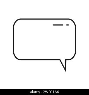Rectangle dialogue frame. Soft outline element. Message window. Communication concept. Vector illustration. Stock image. EPS 10. Stock Vector