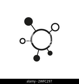 social network icon. Global social network. Global cooperation network. Business team symbol. Vector illustration. EPS 10. Stock Vector