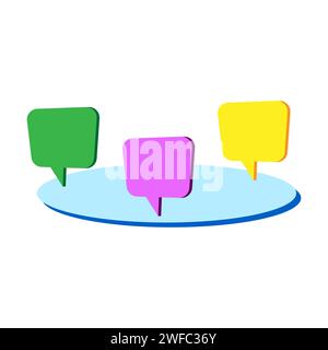 Messages in arabic style. Message notification. Travel concept. Social media chat. Vector illustration. Stock image. EPS 10. Stock Vector