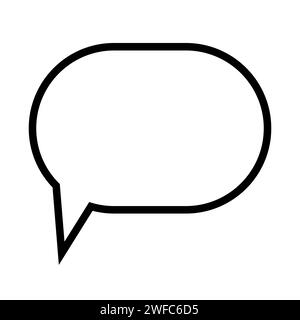 Oval dialogue icon. Communication background. Classic sign. Speech bubble. Round shape. Vector illustration. Stock image. EPS 10. Stock Vector