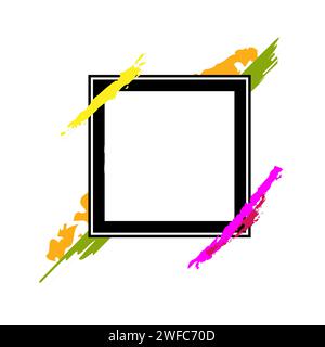 Frame colored. Photo frame. Vector illustration. stock image. EPS 10. Stock Vector