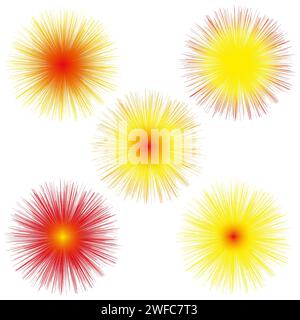 sun balloon fluffy. Cartoon style. Vector illustration. stock image. EPS 10. Stock Vector