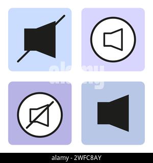 Megaphone speaker. Sound wave concept. Sound speaker icons. Vector illustration. stock image. EPS 10. Stock Vector