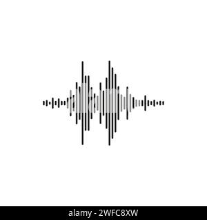 Sound wave icon. Sound symbol. Speaker icon. Vector illustration. Stock image. EPS 10. Stock Vector