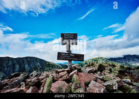 View from Mount Katahdin, appalachian trail, Baxter state park, Maine, United States Stock Photo