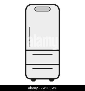 refrigerator icon. fridge icon. Vector illustration. Stock image. EPS 10. Stock Vector
