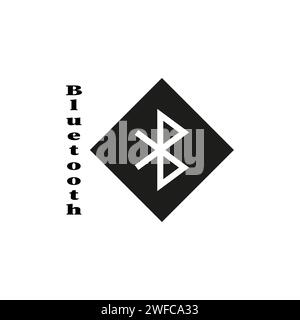 bluetooth icon icon on white background. Internet network. Vector illustration. stock image. EPS 10. Stock Vector