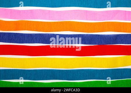 colorful confetti paper tapes isolated on white background Stock Photo