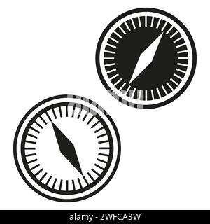 compass icons. Star icon. Vector illustration. stock image. EPS 10. Stock Vector