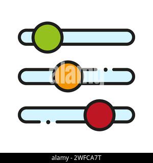color mixer sliders. Music symbol. Gradient color. Vector illustration. stock image. EPS 10. Stock Vector