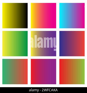 Multi-colored palette squares. Vector illustration. stock image. EPS 10. Stock Vector