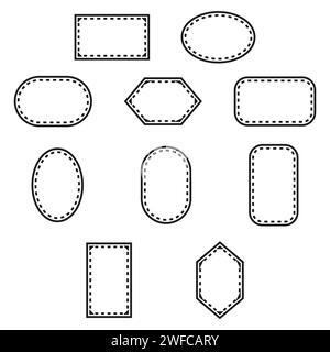 different frames set. Vector illustration. stock image. EPS 10. Stock Vector