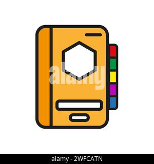 Cartoon notepad. School supplies. Vector illustration. stock image. EPS 10. Stock Vector