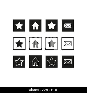 set with mail icons. Chat message icon. Chat icon set. Phone icon set. Email icon. Vector illustration. stock image. EPS 10. Stock Vector