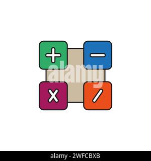 Mathematical symbols. Vector illustration. Stock picture. EPS 10. Stock Vector