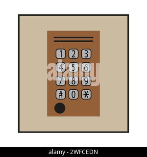 intercom icon. Phone icon. Vector illustration. Stock Image. EPS 10. Stock Vector