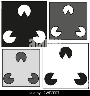 Pacman icons in vintage style. Vector illustration. Stock image. EPS 10. Stock Vector