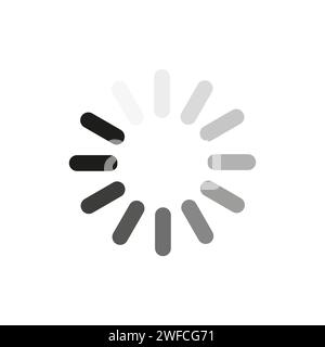 Load icon. Computer technology concept. Round shape. Vector illustration. Stock image. EPS 10. Stock Vector