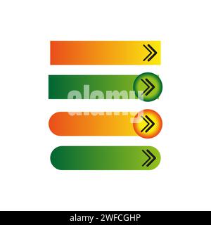 Colored sliders. Digital space. Vector illustration. EPS 10. Stock Vector