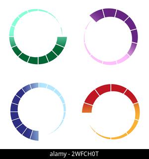 color circle download. Computer interface. Vector illustration. EPS 10. Stock Vector
