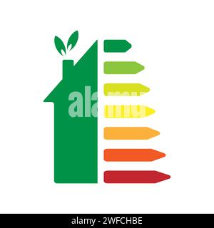 House energy saving. Renewable energy concept. Sustainable development. Ecology concept. Vector illustration. stock image. EPS 10. Stock Vector