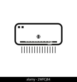 air conditioning icon. Climate symbol. Home appliances. Vector illustration. Stock image. EPS 10. Stock Vector