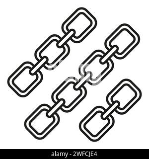 Chain icon. Communication, internet concept. Internet network. Vector illustration. stock image. EPS 10. Stock Vector