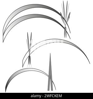 Black park arch icon. Vector illustration. stock image. EPS 10. Stock Vector