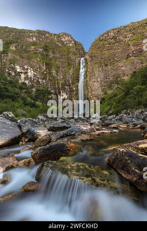 Casca d'Anta waterfall - Sao Francisco river - the Serra da Canastra National Park Stock Photo