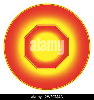 imaginary Circle geometric shape.Vector illustration. Stock image. EPS 10. Stock Vector