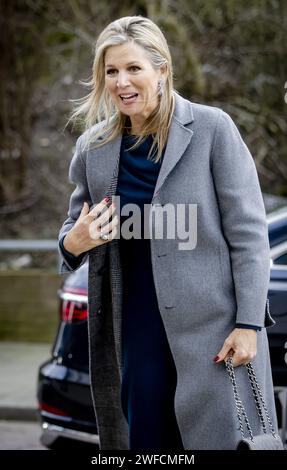 Nijmegen, Netherlands. 30 Jan, 2024. Queen Maxima during a visit to the Everything Okay? Support line. The helpline offers support by telephone and chat to young adults who are not feeling well. ANP SEM VAN DER WAL netherlands out - belgium out Credit: ANP/Alamy Live News Stock Photo