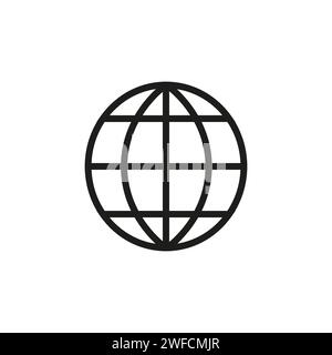 Earth icon. Planet earth. Global network. Email icon. Vector illustration. Stock image. EPS 10. Stock Vector