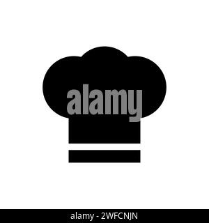 black chef hat icon. Cooking background. Vector illustration. Stock image. EPS 10. Stock Vector