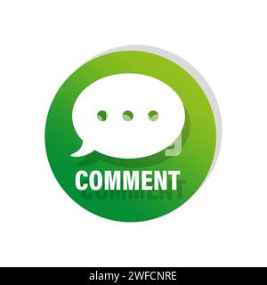 message comment. social media chat message icon. Vector illustration. stock image. EPS 10. Stock Vector