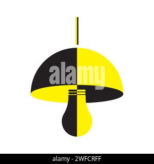 Modern lamp shade. Creative concept design. Vector illustration. stock image. EPS 10. Stock Vector