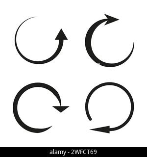 Circular arrows. Reload symbol. Vector illustration. stock image. EPS 10. Stock Vector